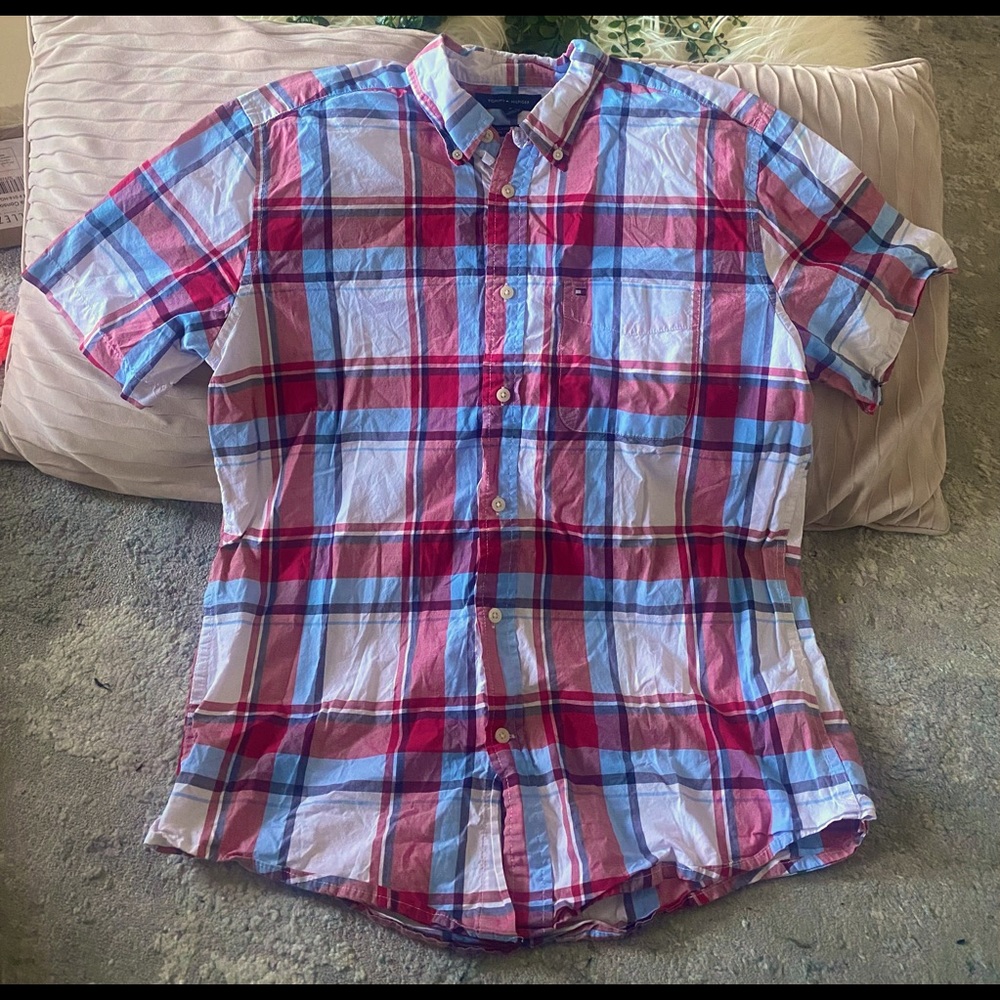 Boy’s Tommy Hilfiger Plaid Shirt Size M